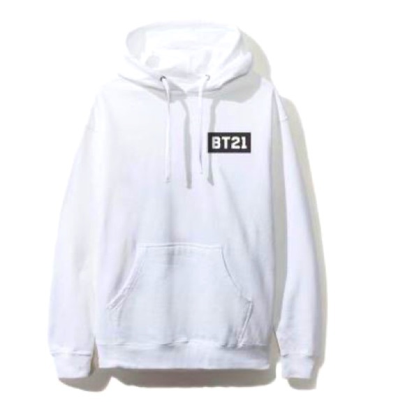 Anti Social Social Club ASSC X BT21 BLENDED HOODIE Sweatshirt Size Large New - Picture 4 of 5